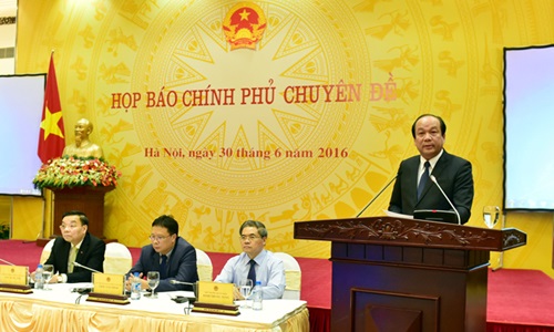 Họp báo Chính phủ chuyên đề công bố nguyên nhân gây ra sự cố môi trường khiến hải sản chết bất thường tại 4 tỉnh ven biển miền Trung